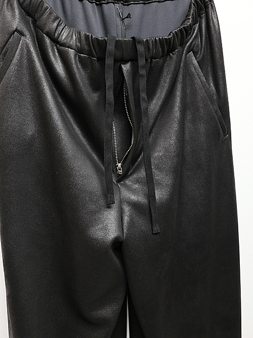 LAD MUSICIAN����å� �ߥ塼�������/STRETCH FAUX LEATHER/J WIDE PT/BLACK