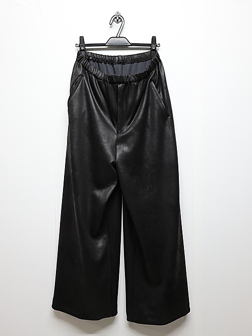 LAD MUSICIAN����å� �ߥ塼�������/STRETCH FAUX LEATHER/J WIDE PT/BLACK