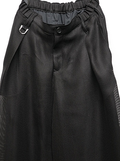 (ͽ���ʡ�6��7������ͽ��/kiryuyrik������奦����奦/KARAMI Wide Tuck Slacks/Black