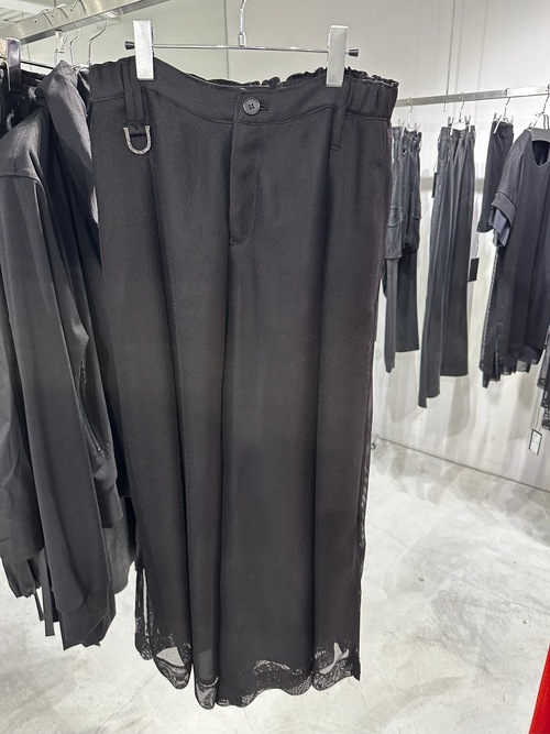 (ͽ���ʡ�6��7������ͽ��/kiryuyrik������奦����奦/KARAMI Wide Tuck Slacks/Black