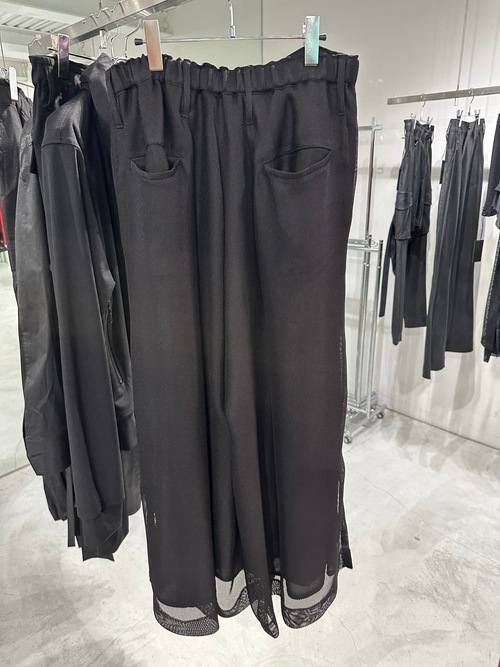 (ͽ���ʡ�6��7������ͽ��/kiryuyrik������奦����奦/KARAMI Wide Tuck Slacks/Black