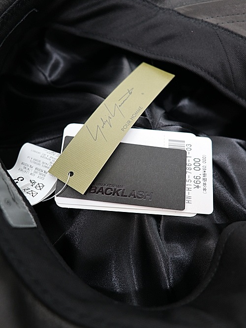 �㴰���Yohji Yamamoto���襦����ޥ��/BACKLASH collaboration�ե��˥��㡼�쥶�� ���㥹���å�/BLACK