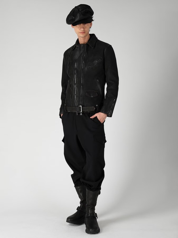 �㴰���Yohji Yamamoto���襦����ޥ��/BACKLASH collaboration�ե��˥��㡼�쥶�� ���㥹���å�/BLACK
