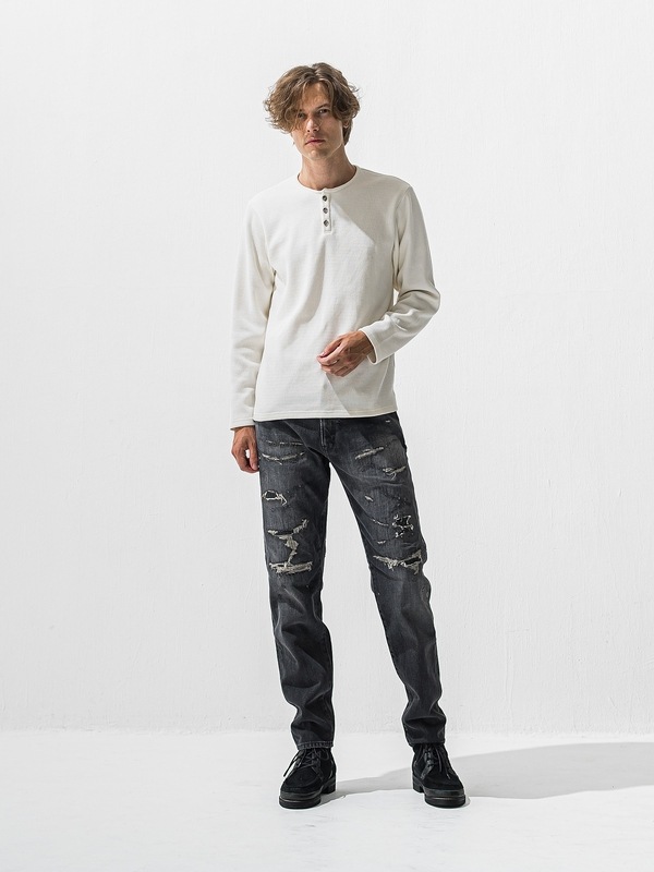 (ͽ���ʡ�12��1������ͽ��/42TH RESOUND CLOTHING���ꥵ����ɥ���������/regular taperd Scott jeans/BKUSED