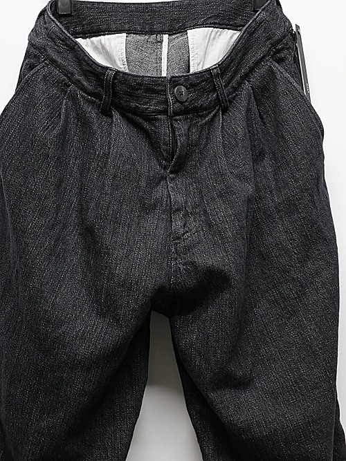 �㴰���wjk�����֥른��������/2-tuck wide trousers/used black
