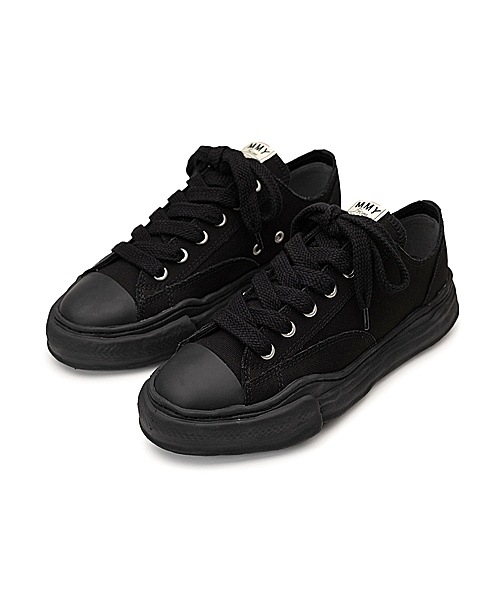 �㴰���Maison MIHARA YASUHIRO��PETERSON low��original sole canvas low cut sneaker/BLK/BLK