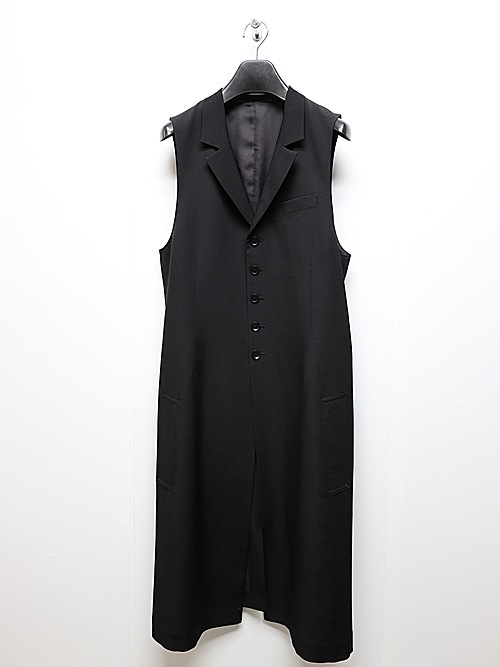 Ground Y饦ɥ磻/W/GABARDINE SINGLE LONG VEST/BLACK
