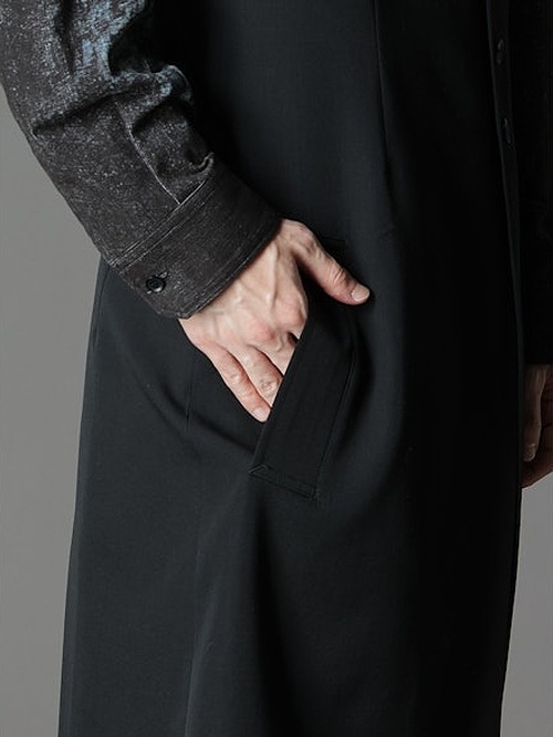 Ground Y饦ɥ磻/W/GABARDINE SINGLE LONG VEST/BLACK