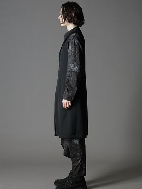 Ground Y饦ɥ磻/W/GABARDINE SINGLE LONG VEST/BLACK