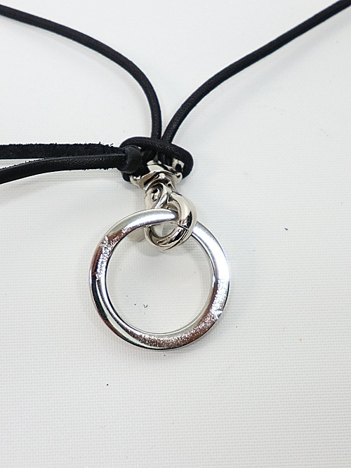 Ground Y�����饦��ɥ磻/BRASS GLASS HOLDER NECKLACE/BLACK.