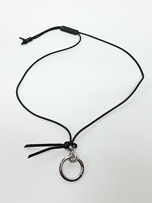 Ground Y�����饦��ɥ磻/BRASS GLASS HOLDER NECKLACE/BLACK.