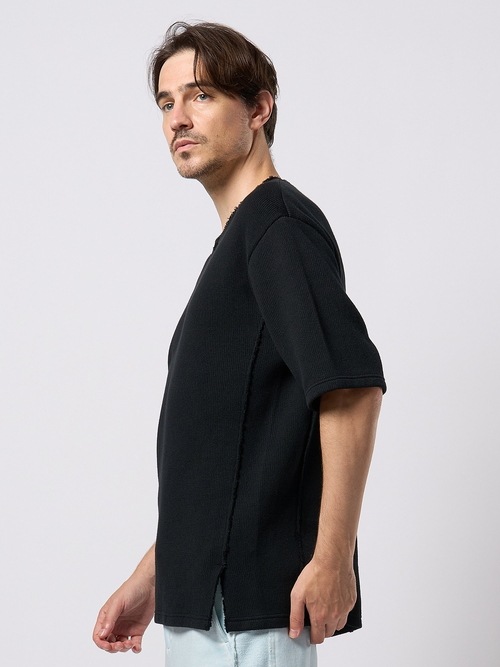 (ͽ���ʡ�2��3������ͽ��/wjk�����֥른��������/quarter-knit key neck H/S/black