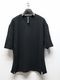 wjk�����֥른��������/quarter-knit key neck H/S/black