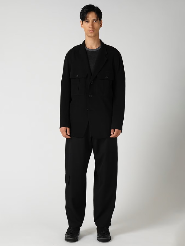 Yohji Yamamoto���襦����ޥ��/14.5/ŷ�� �����ե��㥱�å�/BLACK