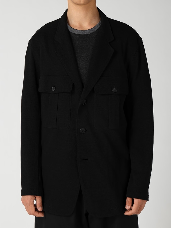 Yohji Yamamoto���襦����ޥ��/14.5/ŷ�� �����ե��㥱�å�/BLACK