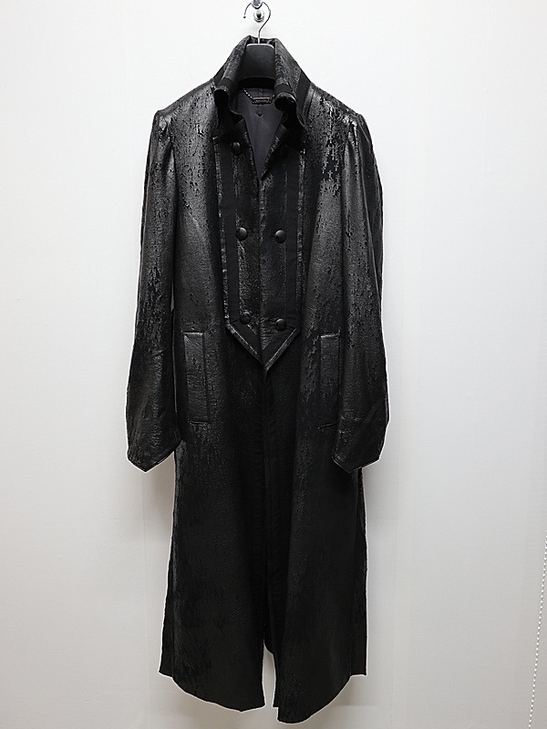 (ͽ���ʡ�11������12������ͽ��/kiryuyrik������奦����奦/Cross Dot Fleece Long Napoleon Coat/Black