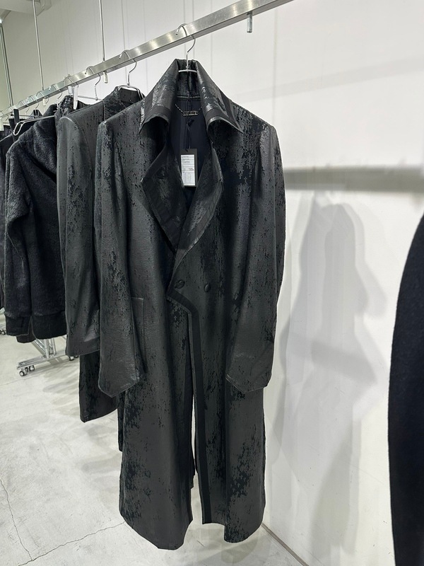 (ͽ���ʡ�11������12������ͽ��/kiryuyrik������奦����奦/Cross Dot Fleece Long Napoleon Coat/Black