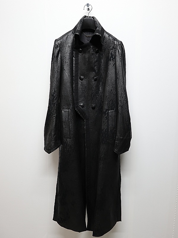 (ͽ���ʡ�11������12������ͽ��/kiryuyrik������奦����奦/Cross Dot Fleece Long Napoleon Coat/Black