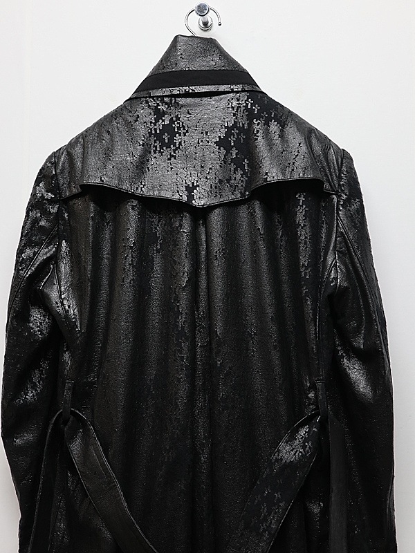 (ͽ���ʡ�11������12������ͽ��/kiryuyrik������奦����奦/Cross Dot Fleece Long Napoleon Coat/Black