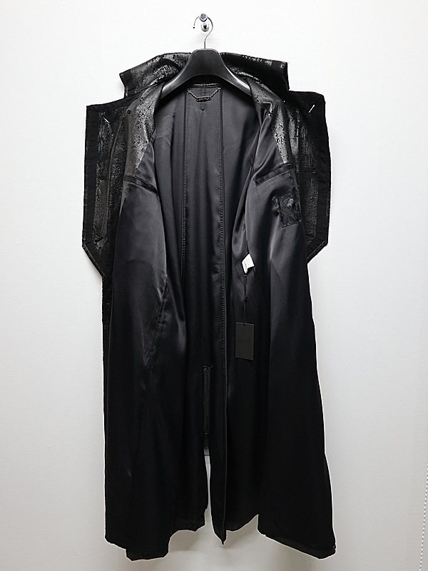 (ͽ���ʡ�11������12������ͽ��/kiryuyrik������奦����奦/Cross Dot Fleece Long Napoleon Coat/Black