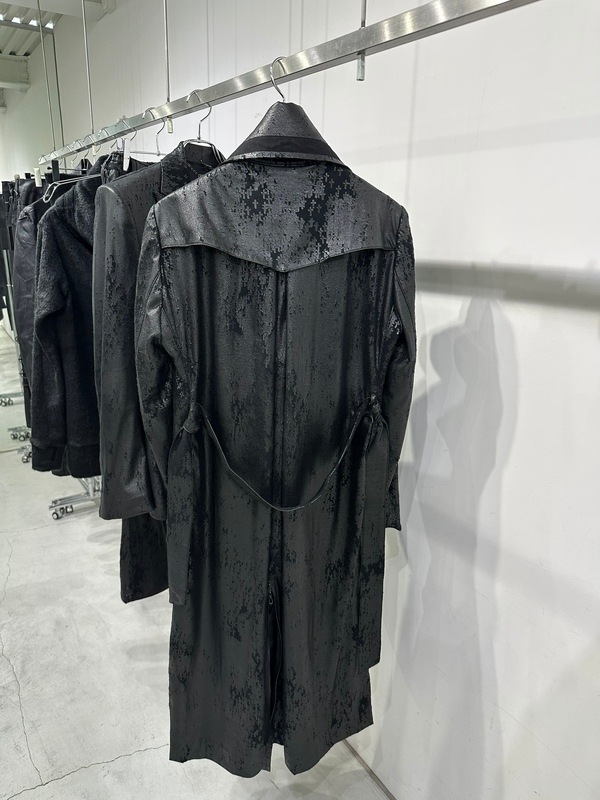(ͽ���ʡ�11������12������ͽ��/kiryuyrik������奦����奦/Cross Dot Fleece Long Napoleon Coat/Black