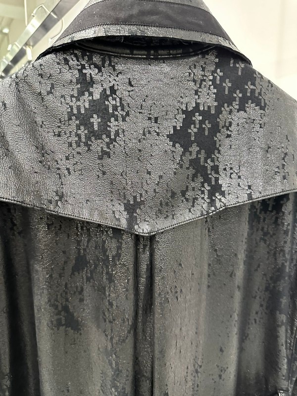 (ͽ���ʡ�11������12������ͽ��/kiryuyrik������奦����奦/Cross Dot Fleece Long Napoleon Coat/Black