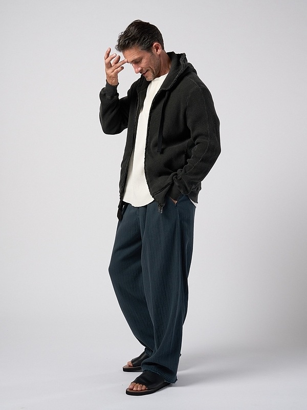 (ͽ���ʡ�3��4������ͽ��/wjk�����֥른��������/hard dry waffle fly-front henley S/S/white