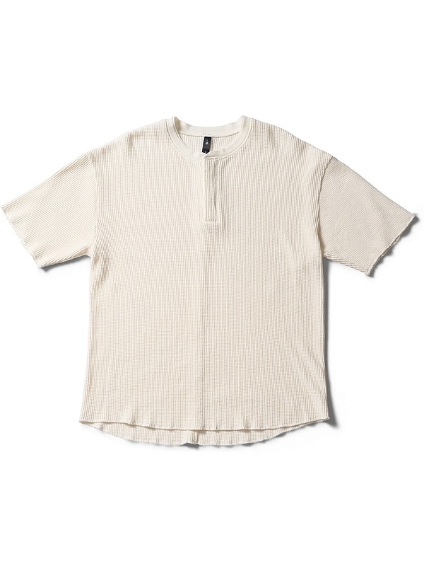 (ͽ���ʡ�3��4������ͽ��/wjk�����֥른��������/hard dry waffle fly-front henley S/S/white