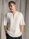 (ͽ���ʡ�3��4������ͽ��/wjk�����֥른��������/hard dry waffle fly-front henley S/S/white