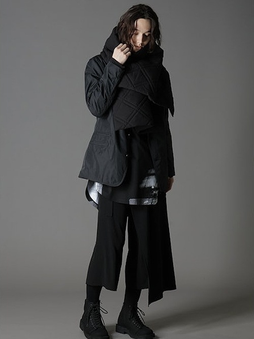 Ground Y饦ɥ磻/C/TYPEWRITER PADDED SCARF/BLACK