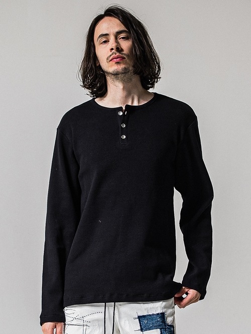 (ͽ���ʡ�1��2������ͽ��/39TH RESOUND CLOTHING���ꥵ����ɥ���������/WAFFLE HENRY/BLACK