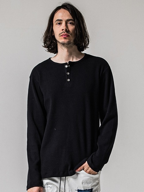 (ͽ���ʡ�1��2������ͽ��/39TH RESOUND CLOTHING���ꥵ����ɥ���������/WAFFLE HENRY/BLACK