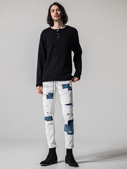 (ͽ���ʡ�1��2������ͽ��/39TH RESOUND CLOTHING���ꥵ����ɥ���������/WAFFLE HENRY/BLACK