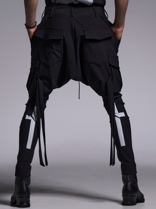 (ͽ���ʡ�6��7������ͽ��/kiryuyrik������奦����奦/High Tension Jersey Saruel Pants/Black