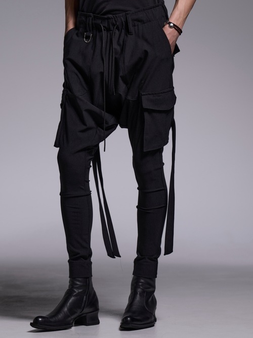 (ͽ���ʡ�6��7������ͽ��/kiryuyrik������奦����奦/High Tension Jersey Saruel Pants/Black