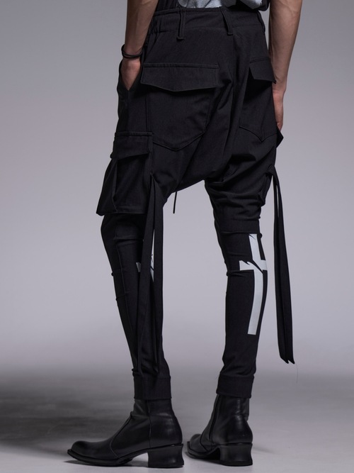 (ͽ���ʡ�6��7������ͽ��/kiryuyrik������奦����奦/High Tension Jersey Saruel Pants/Black
