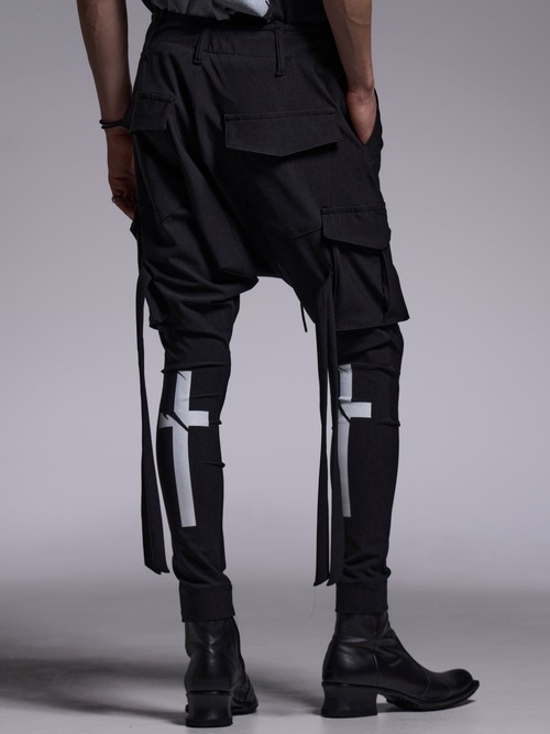 (ͽ���ʡ�6��7������ͽ��/kiryuyrik������奦����奦/High Tension Jersey Saruel Pants/Black