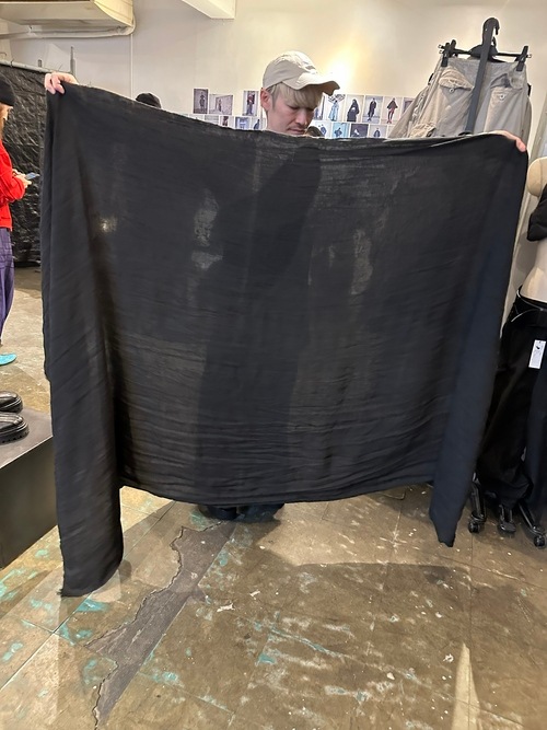 (ͽ����)8��9������ͽ��/JULIUS����ꥦ��/CAMOUFLAGE JACQUARD STOLE1/BLACK