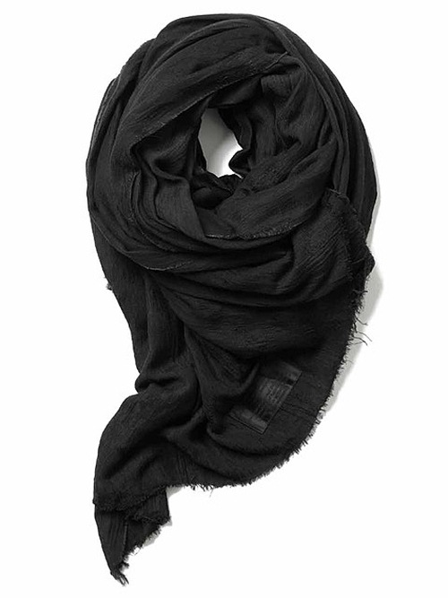 (ͽ����)8��9������ͽ��/JULIUS����ꥦ��/CAMOUFLAGE JACQUARD STOLE1/BLACK