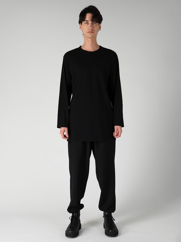 Yohji Yamamoto���襦����ޥ��/30/��ŷ�� �ƥ���å�Ĺµ/BLACK