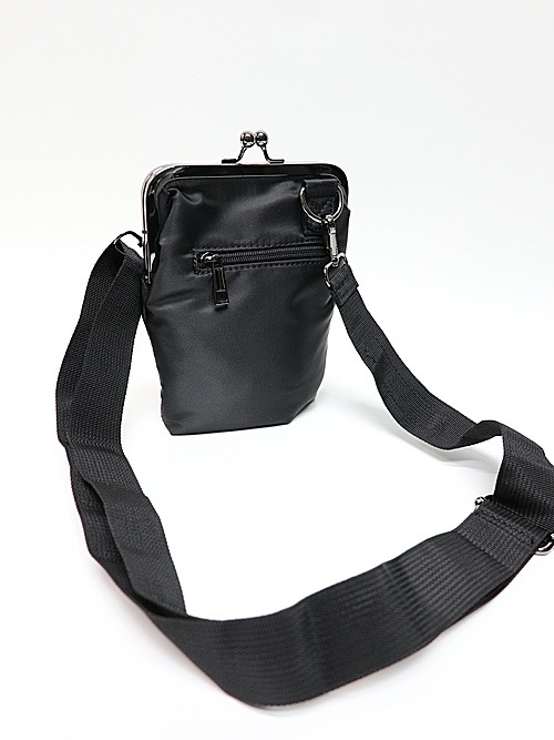 Ground Y饦ɥ磻/POLYESTER SHOULDER BAG WITH CLASP CLOSURE/BLK