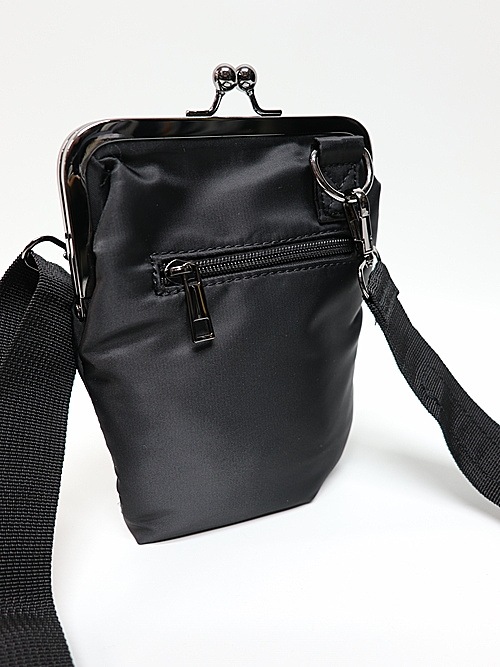 Ground Y饦ɥ磻/POLYESTER SHOULDER BAG WITH CLASP CLOSURE/BLK