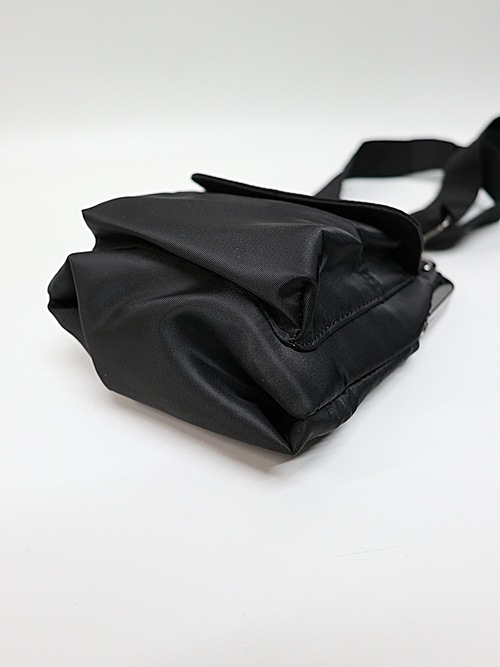 Ground Y饦ɥ磻/POLYESTER SHOULDER BAG WITH CLASP CLOSURE/BLK