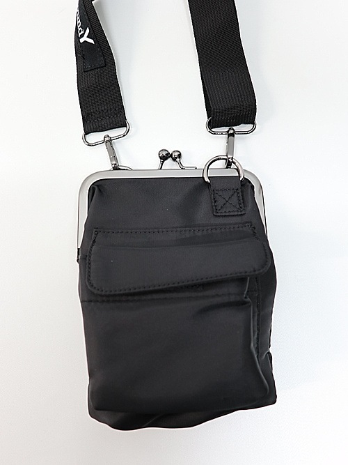 Ground Y饦ɥ磻/POLYESTER SHOULDER BAG WITH CLASP CLOSURE/BLK