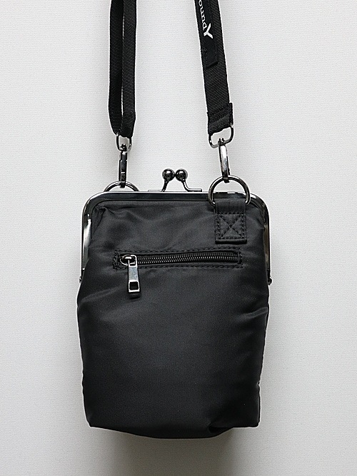 Ground Y饦ɥ磻/POLYESTER SHOULDER BAG WITH CLASP CLOSURE/BLK