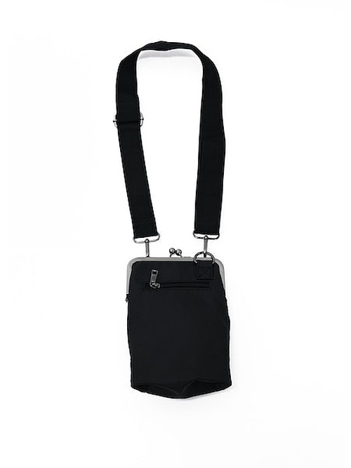Ground Y饦ɥ磻/POLYESTER SHOULDER BAG WITH CLASP CLOSURE/BLK