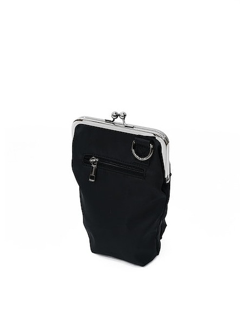 Ground Y饦ɥ磻/POLYESTER SHOULDER BAG WITH CLASP CLOSURE/BLK