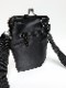 Ground Y饦ɥ磻/POLYESTER SHOULDER BAG WITH CLASP CLOSURE/BLK