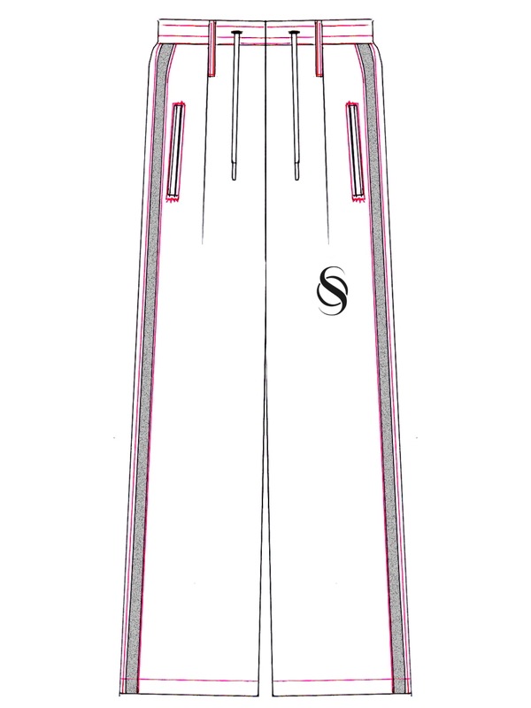 (ͽ���ʡ�4��5������ͽ��/THE ONENESS�������ͥ�/Jersey Line Pants/BlackWhite