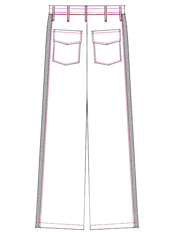 (ͽ���ʡ�4��5������ͽ��/THE ONENESS�������ͥ�/Jersey Line Pants/BlackWhite
